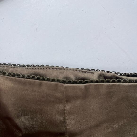 Motel Satin Maxi Slip Skirt Sz M Olive Y2K Whimsigoth Indie Sleaze Satin Grunge - Picture 12 of 14